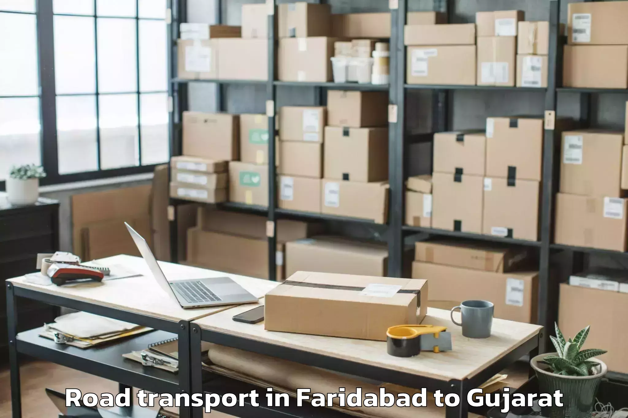 Quality Faridabad to Limbdi Road Transport